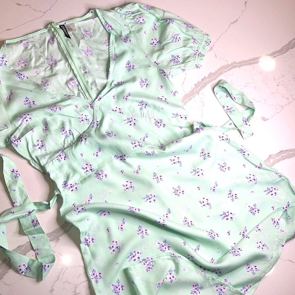 Light mint midi sundress.